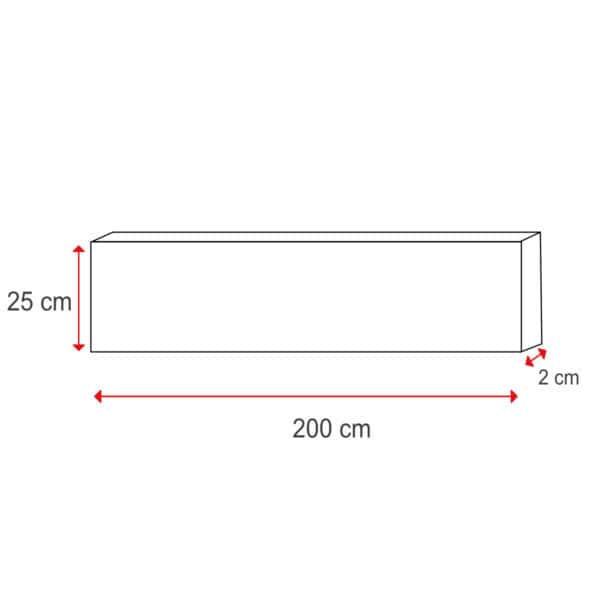 YANDIYA alumínium infrapanel 3 db spot lámpával 600W - fehér (25x200 cm) - Afbeelding 5